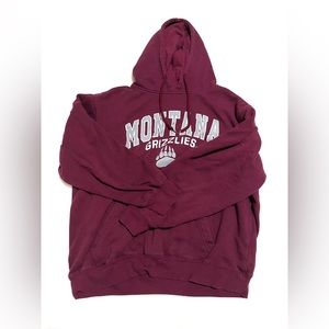 Vintage Red Montana Grizzlies Hoodie Perfect Condition
